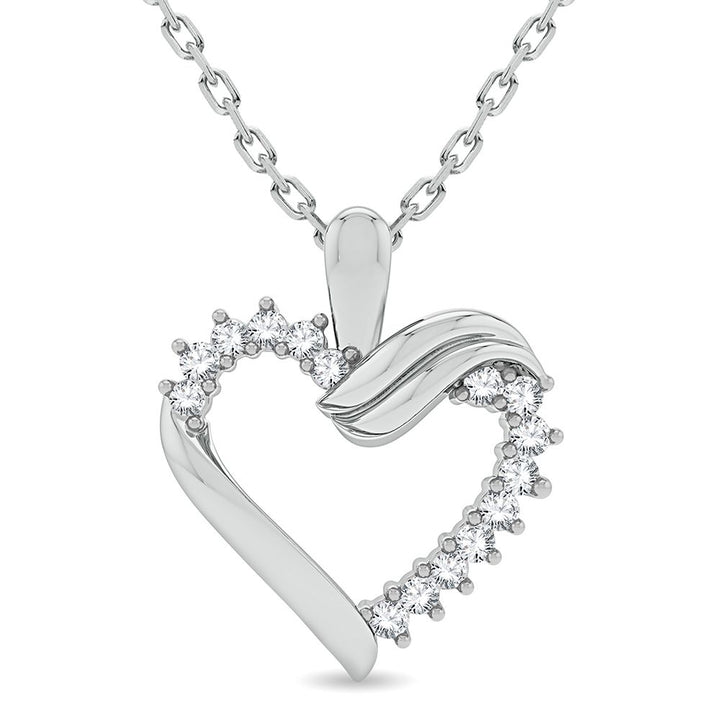 10K 0.10CT Diamond Pendant