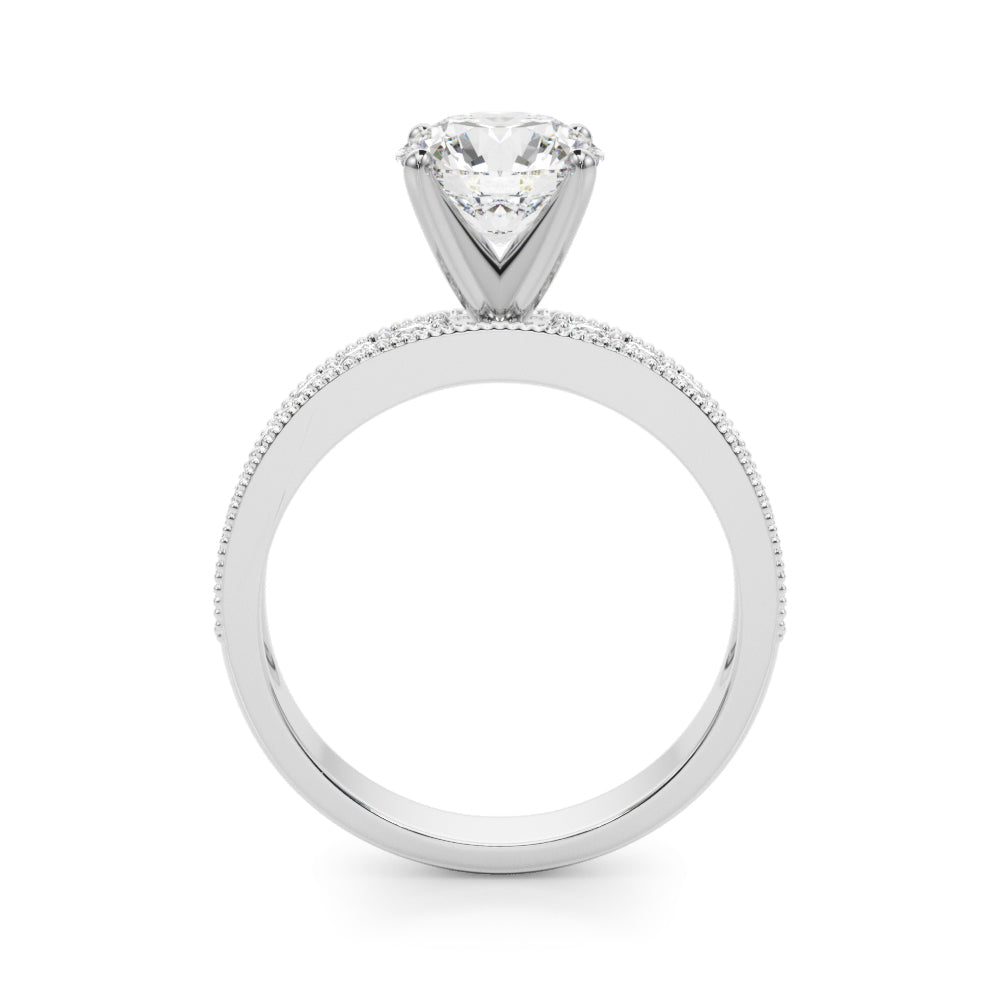 Round Diamond Multi-Stone Engagement Ring
