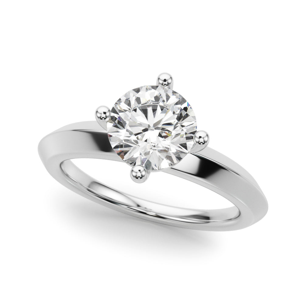 1.0 CT Round Diamond Engagement Solitaire Ring