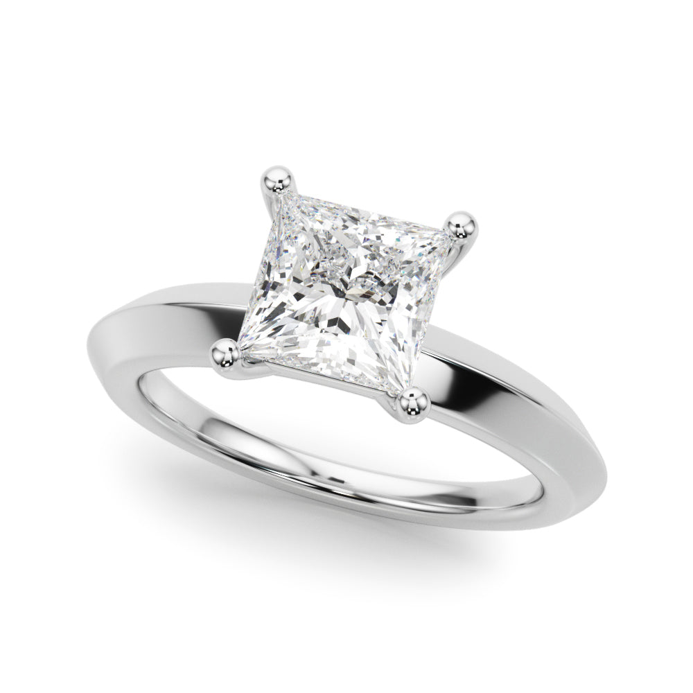18K White Gold 0.75 CT Diamond Solitaire Ring