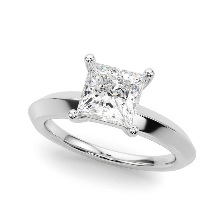Platinum 3/4 CT Diamond Solitaire Engagement Ring