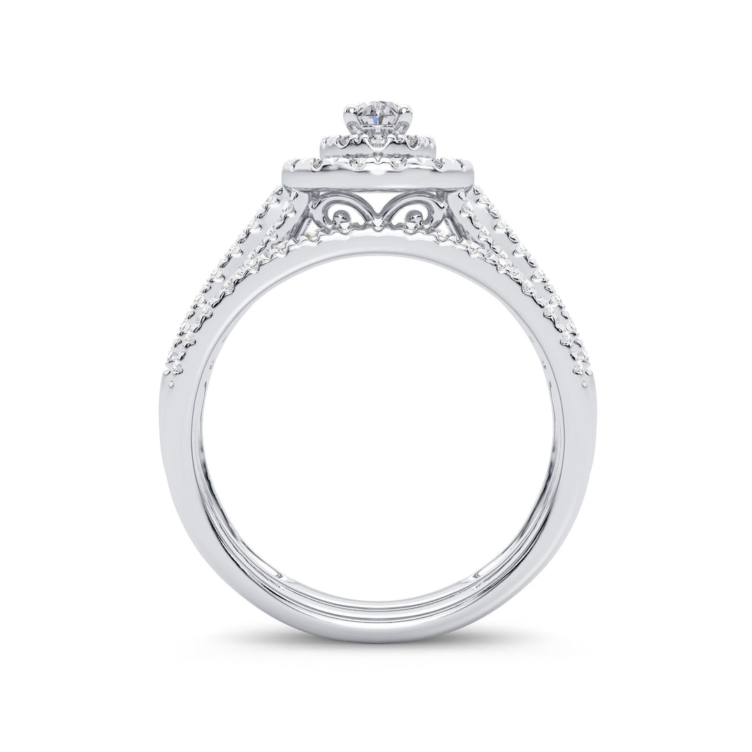 14K 1.00ct Diamond Bridal Ring