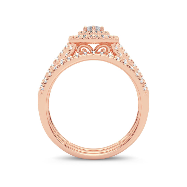 14K 1.00ct Diamond Bridal Ring