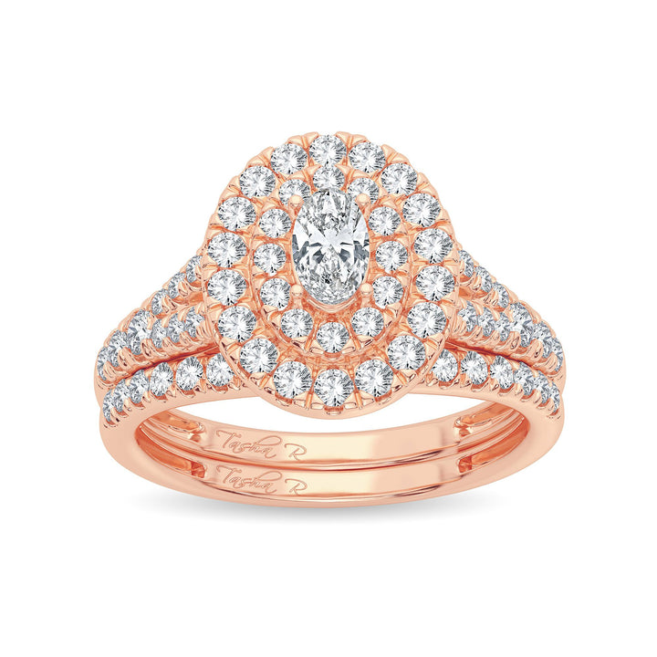 14K 1.00CT Diamond Bridal Ring