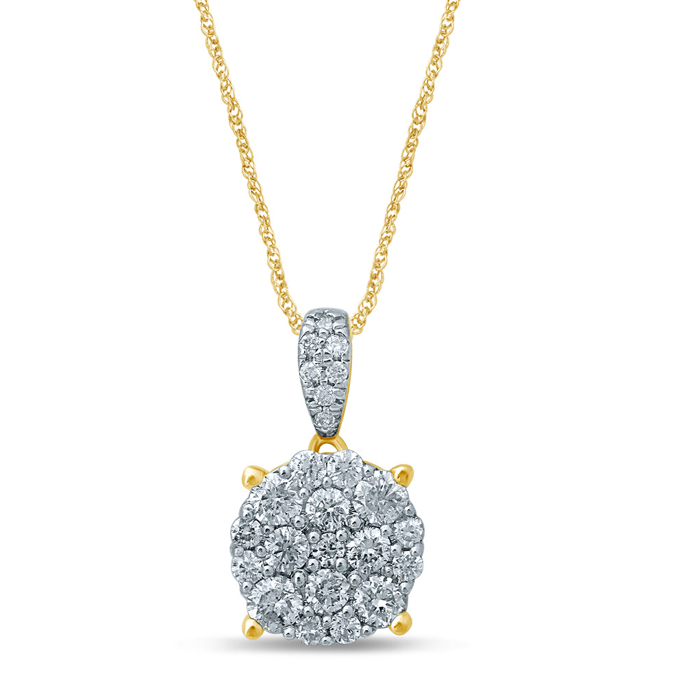 Magnifcnet 14K 0.43CT Diamond Pendant