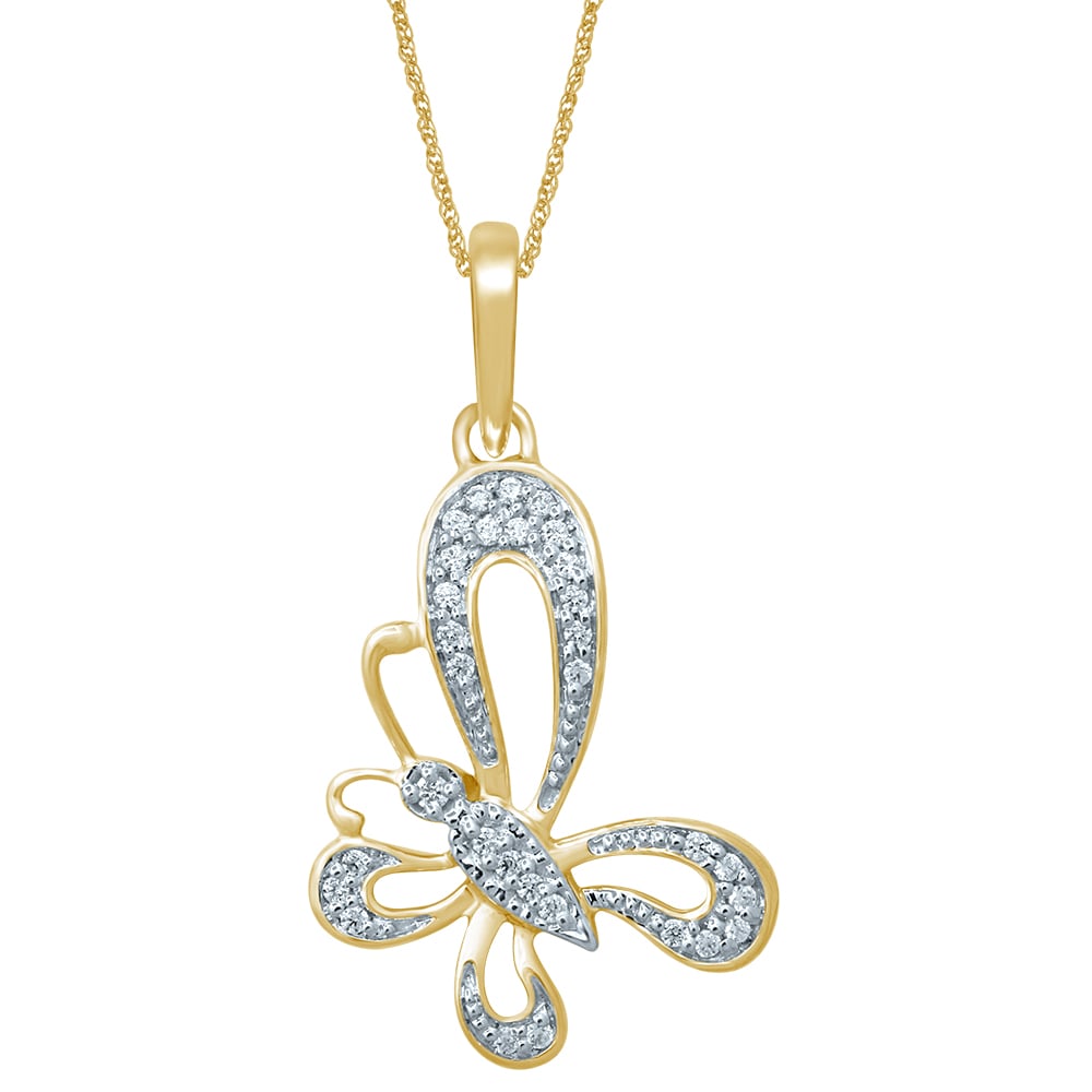 10K 0.10CT Diamond Pendant