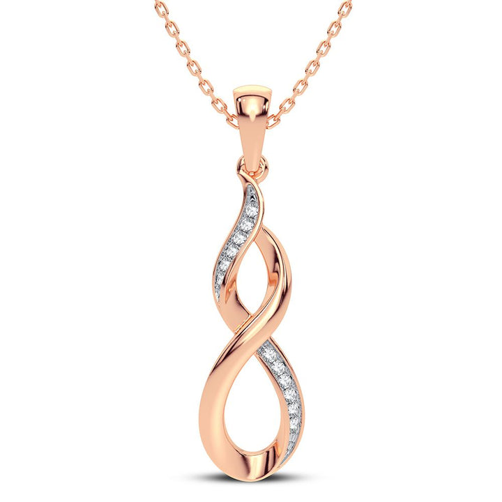 14K 0.05CT DIAMOND PENDANT