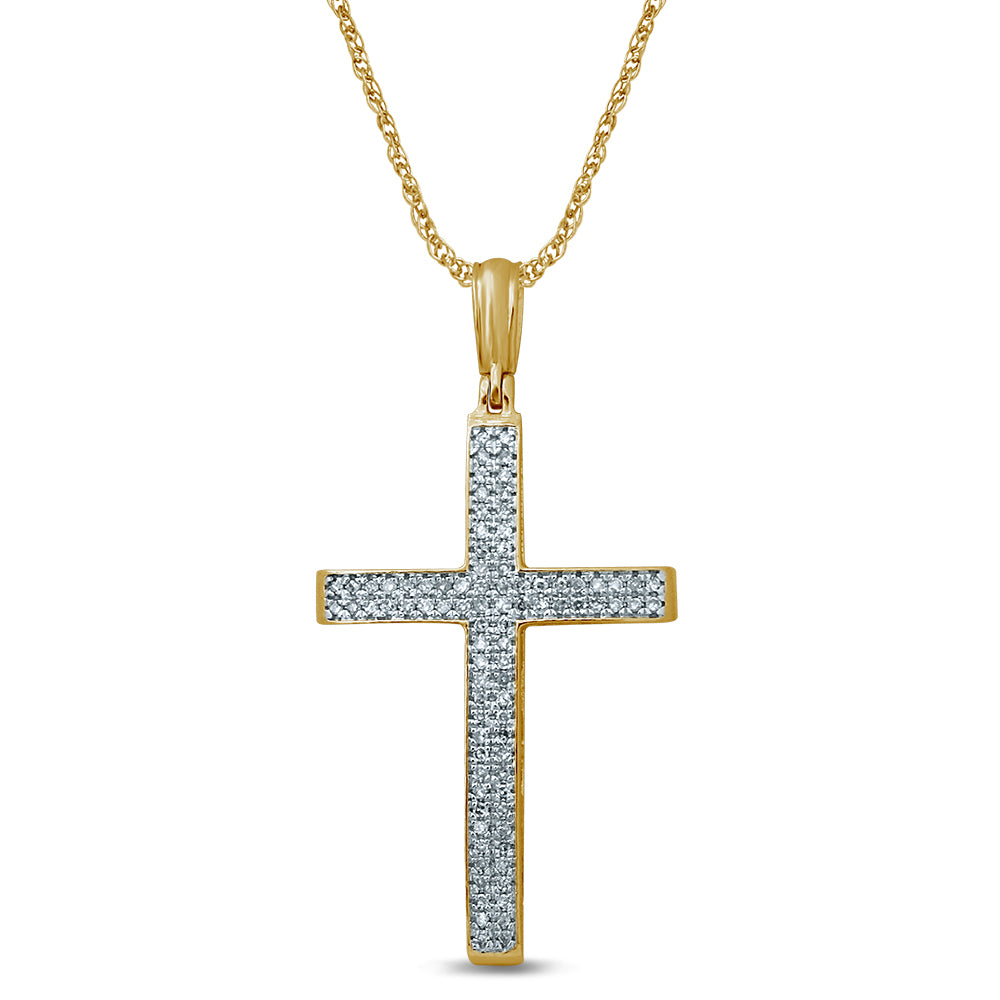 Magnificent 10K 0.29CT Diamond Pendant