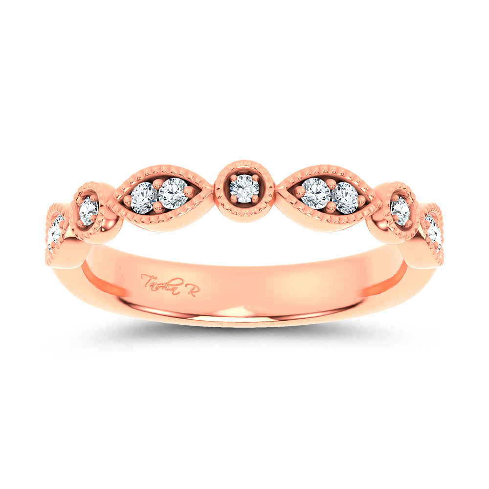 14K 0.17CT Diamond Band