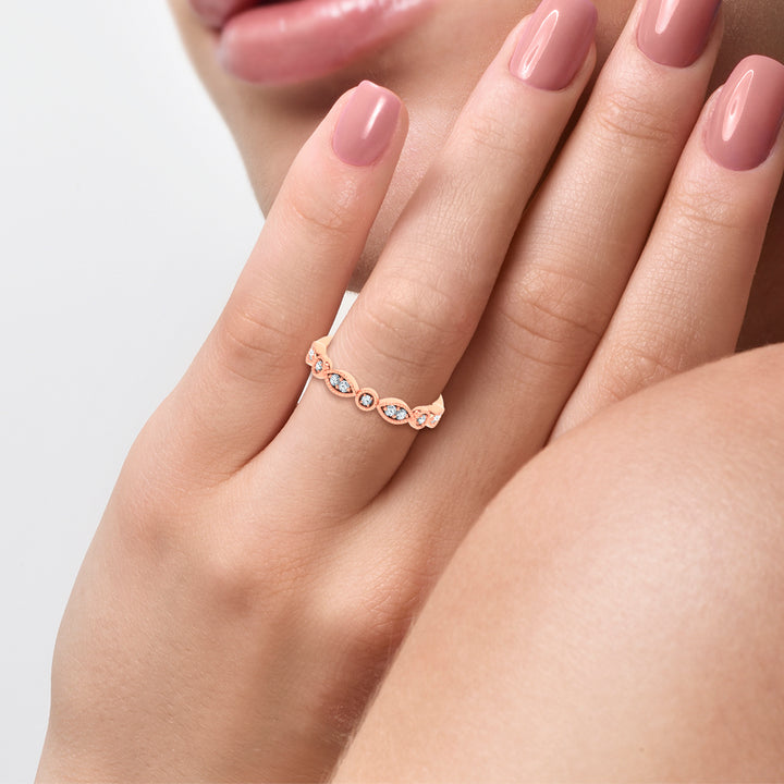 14K 0.17CT Diamond Band
