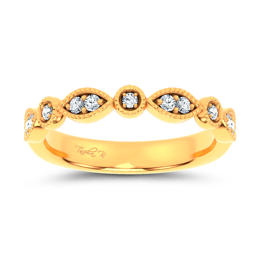 14K 0.17CT Diamond Band