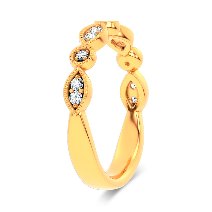 14K 0.17CT Diamond Band