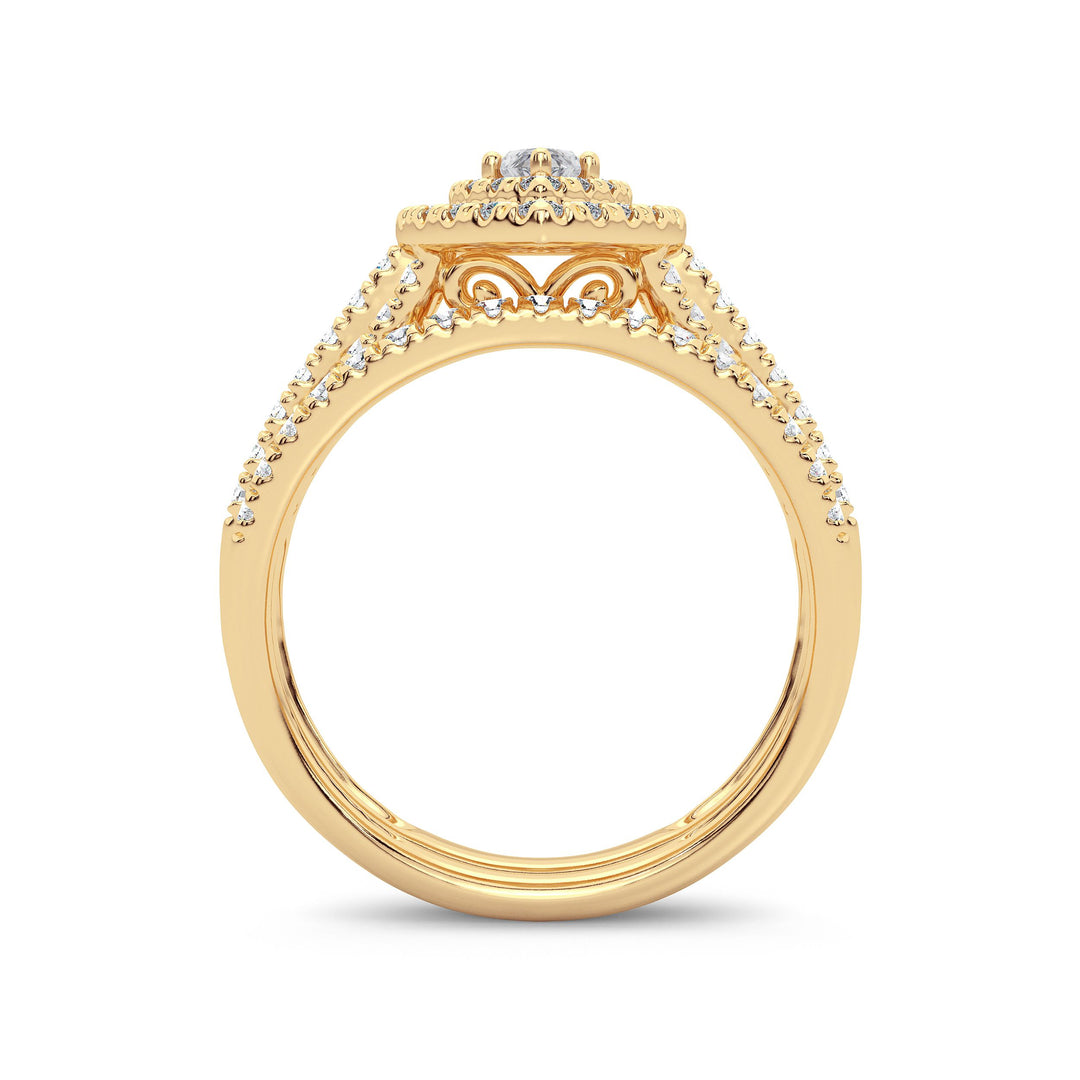 14K 1.00ct Diamond Bridal Ring