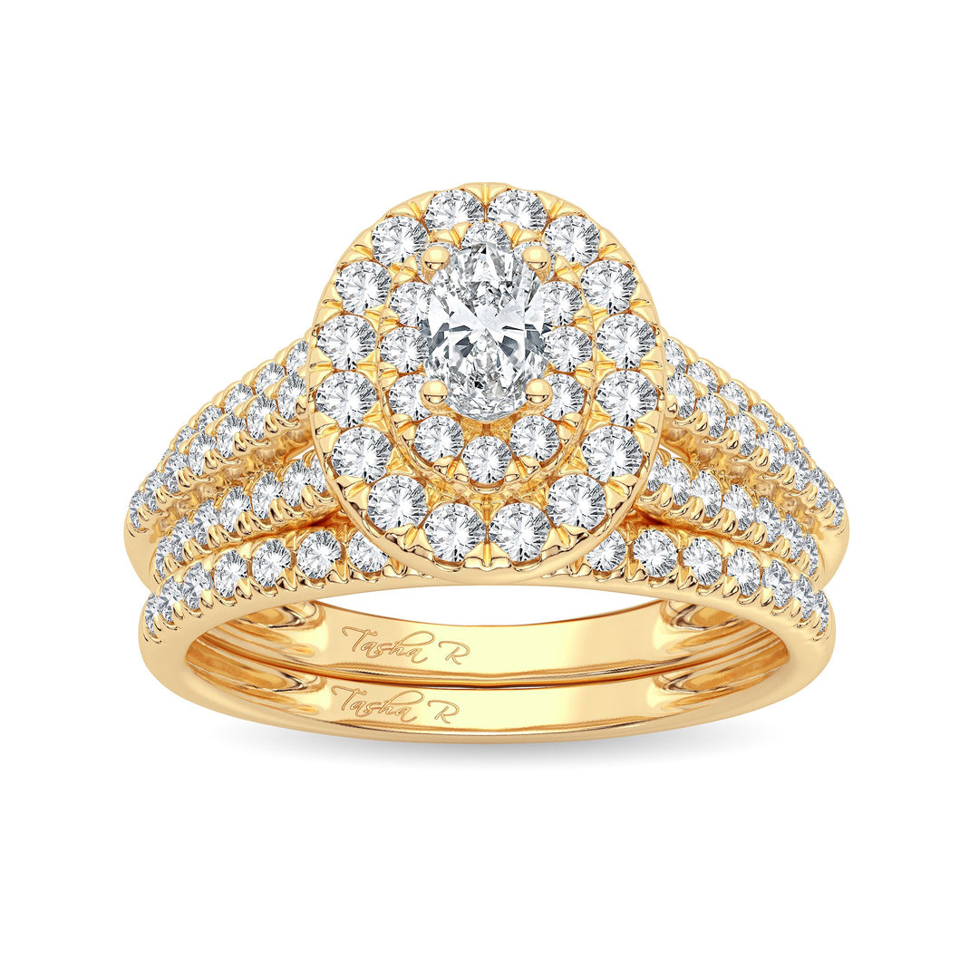 14K 1.00ct Diamond Bridal Ring