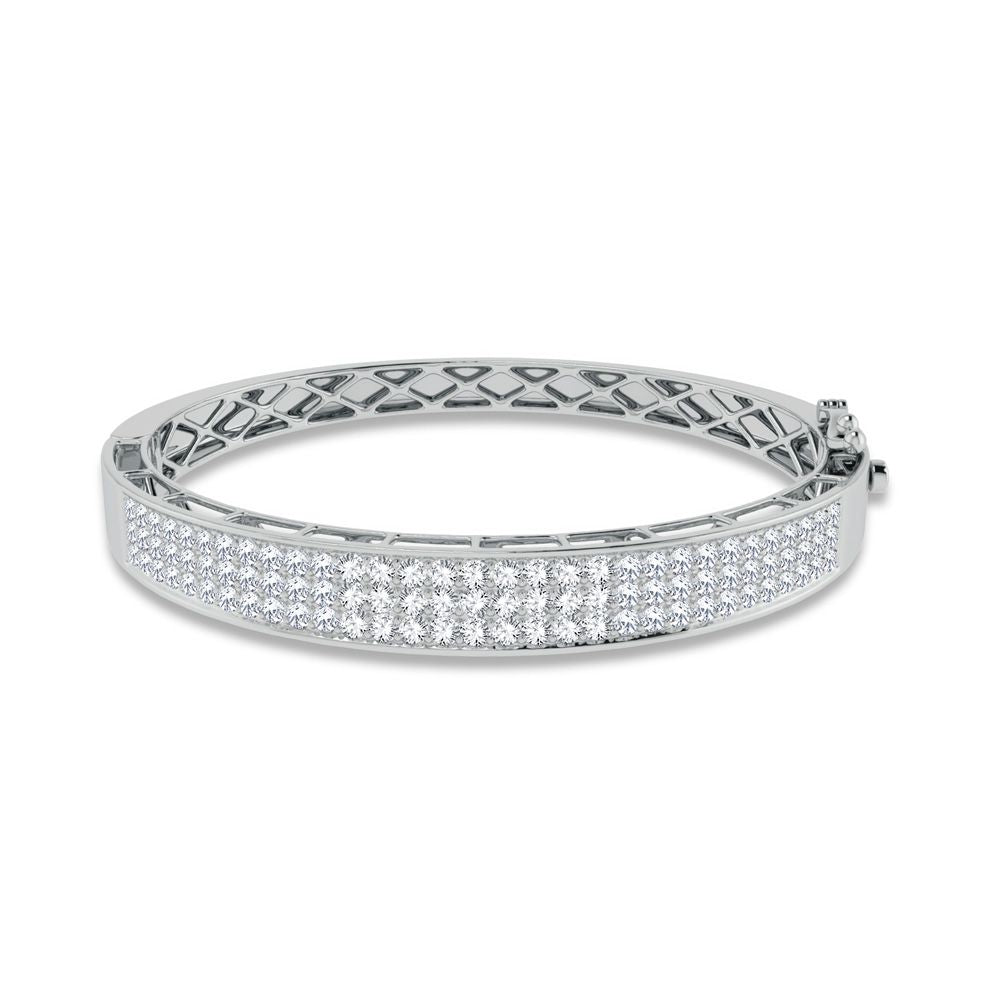 10K 3.00ct Diamond Bangle