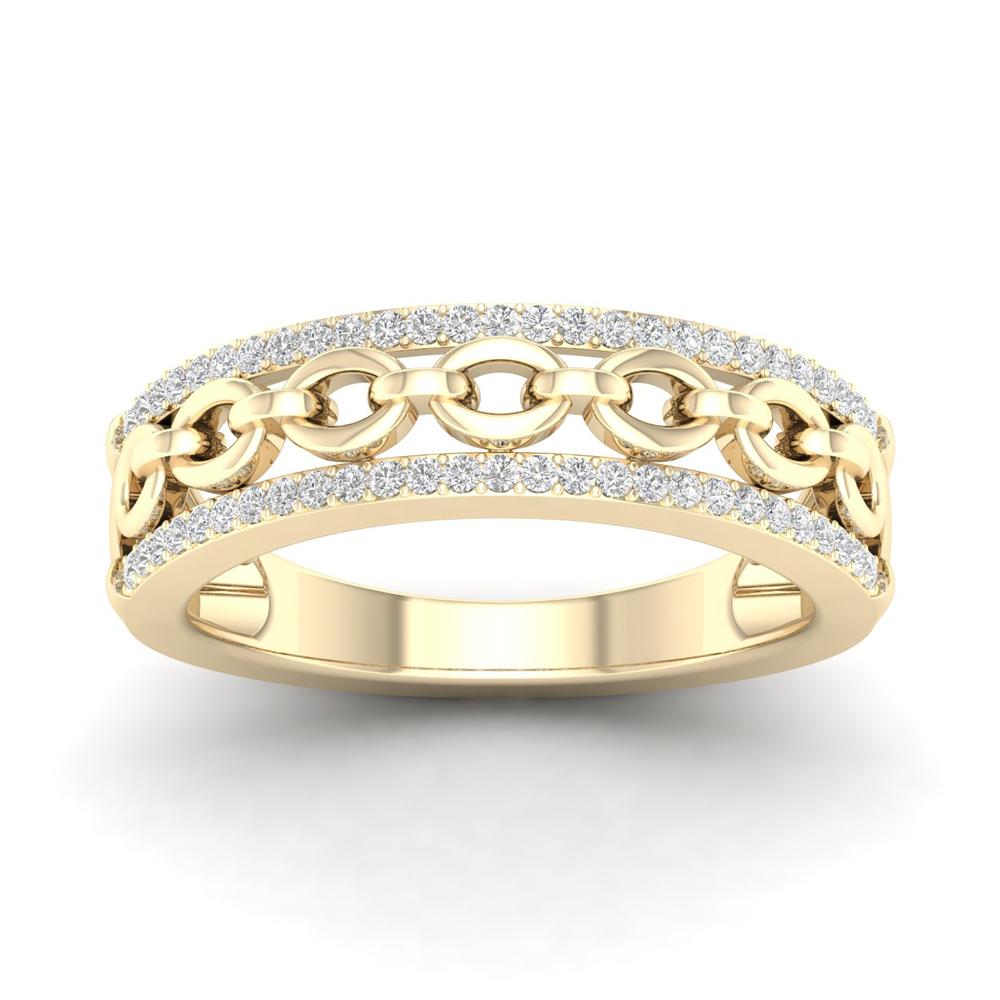 Dazzling 10K 0.15CT DIAMOND BAND