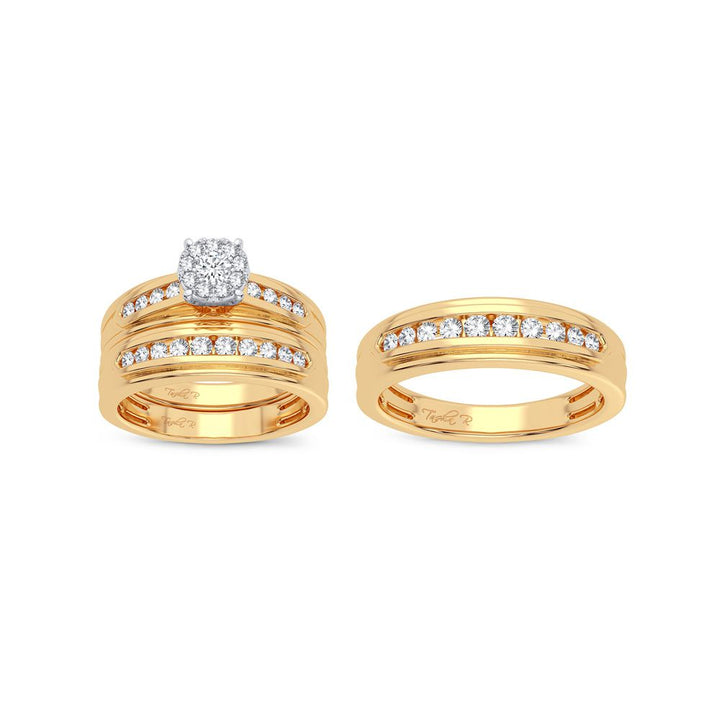 14K 1.00CT Diamond Trio Set