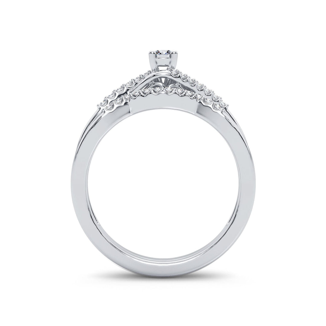 10K 0.22CT Diamond Ring