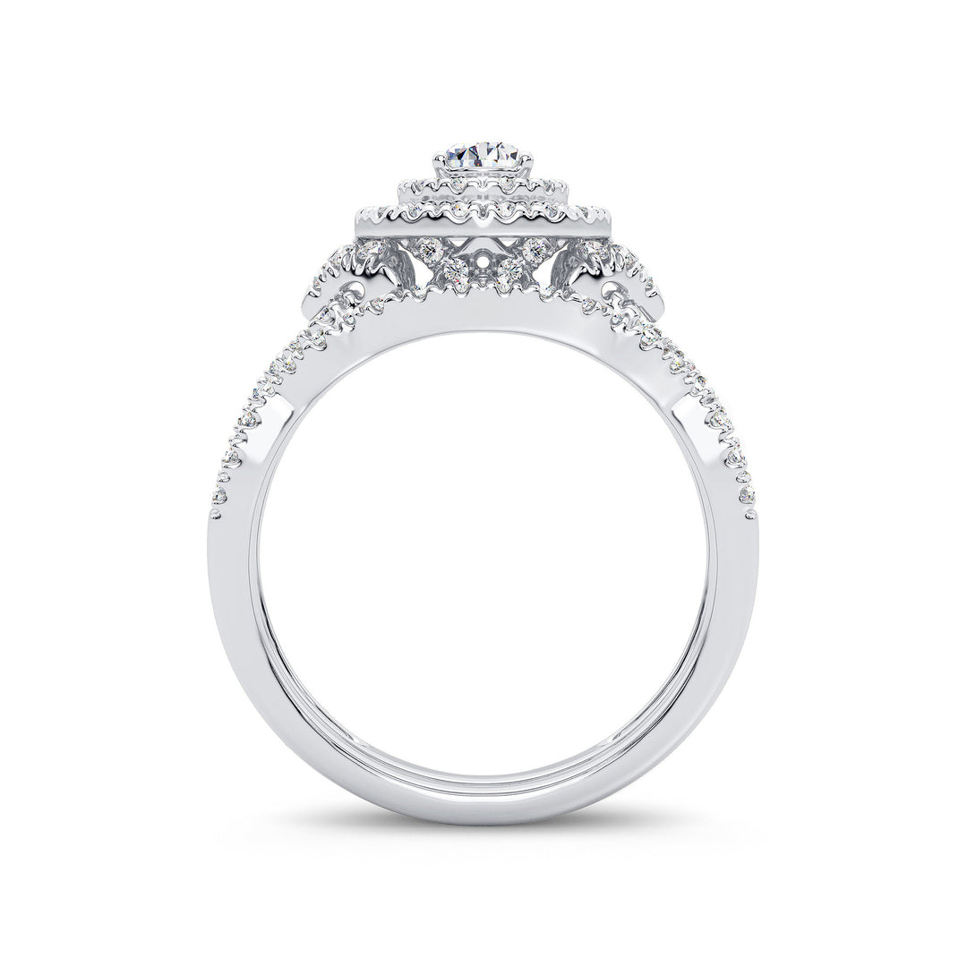 14K 1.00CT Diamond Bridal Ring