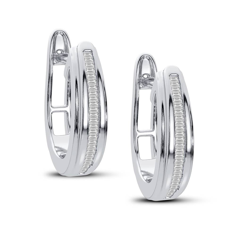 Elegant 10K 0.13CT Diamond Earring