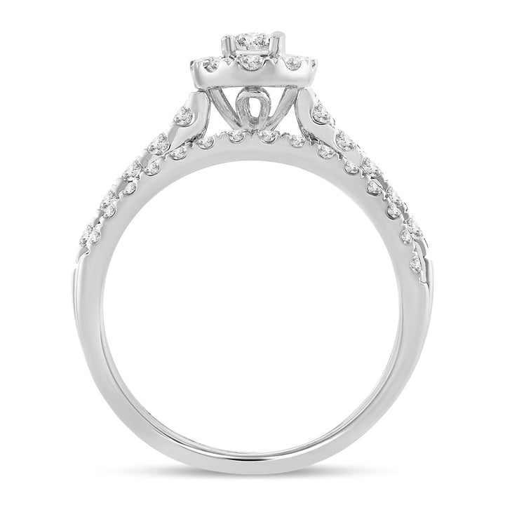 14K 1.00CT Fancy Cut Bridal Ring