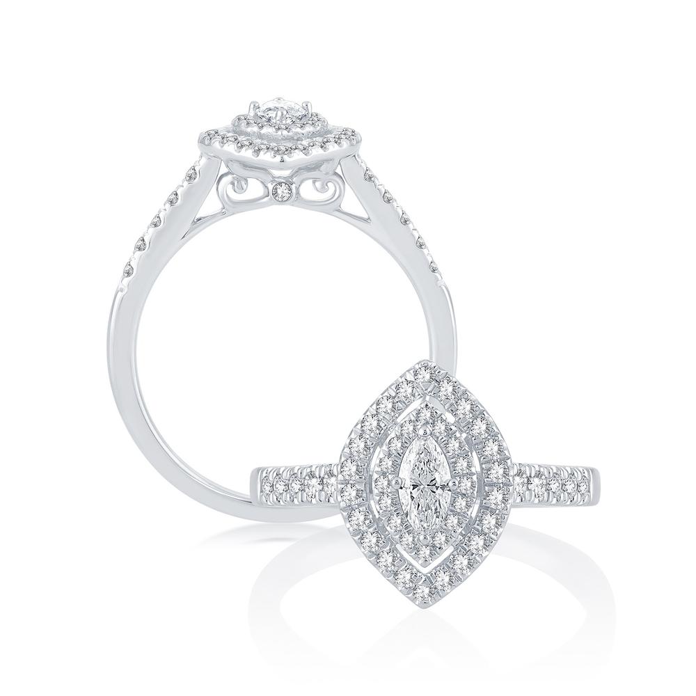 Dazzling 14K 0.53CT DIAMOND RING