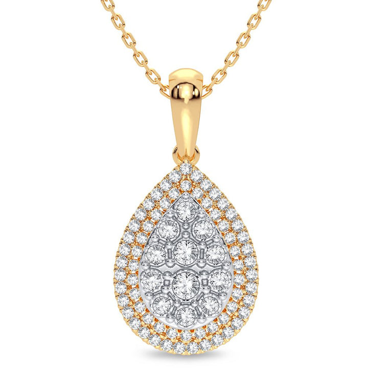 14K 0.25CT Diamond Pendant