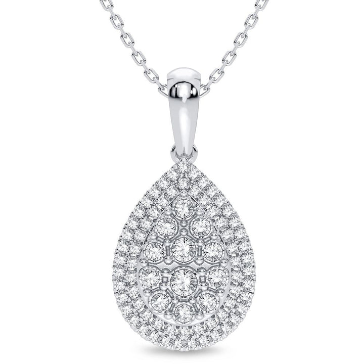 14K 0.25CT Diamond Pendant