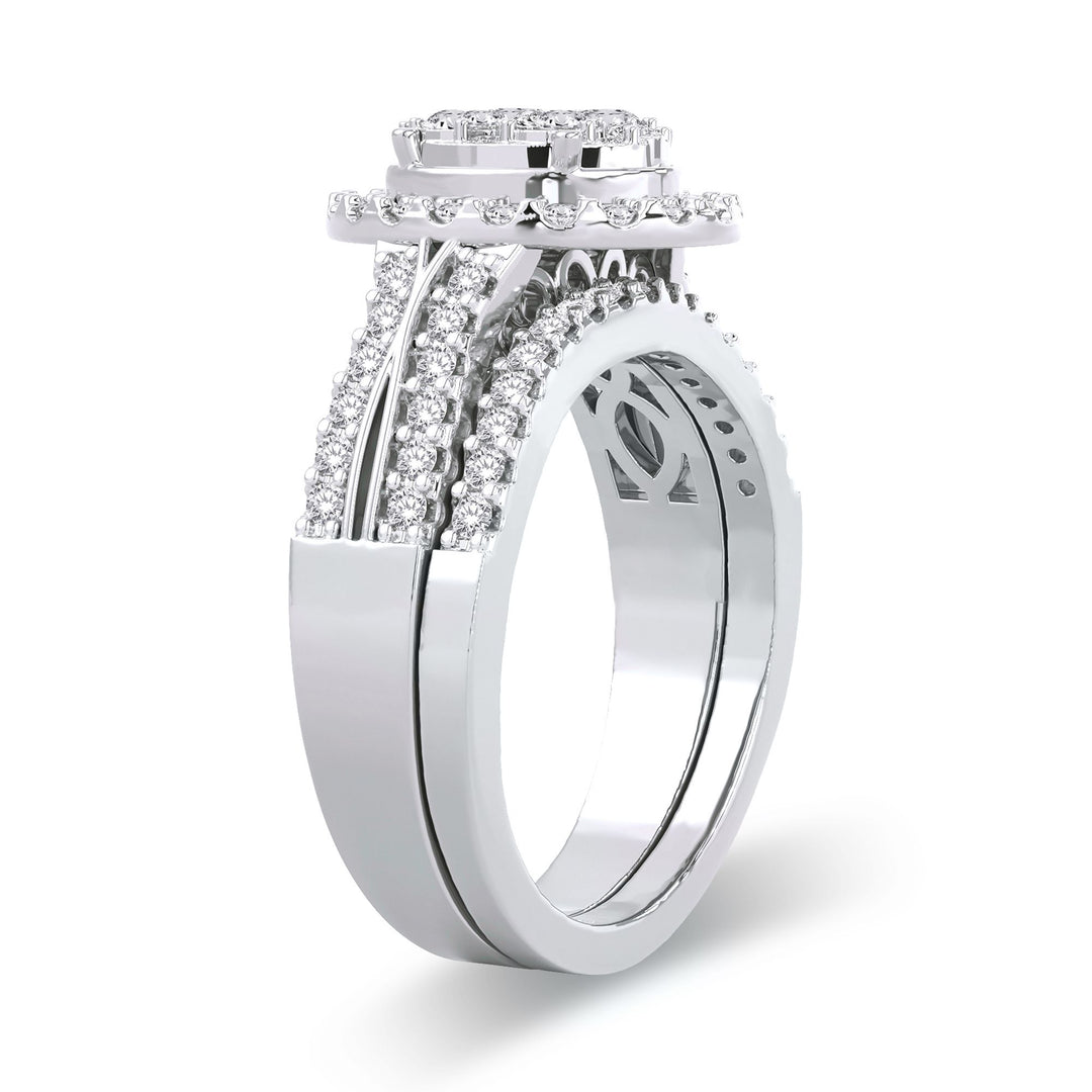 14K 1.00ct Diamond Bridal Ring