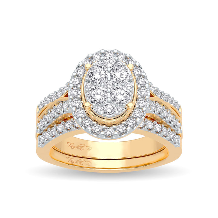 14K 1.00ct Diamond Bridal Ring