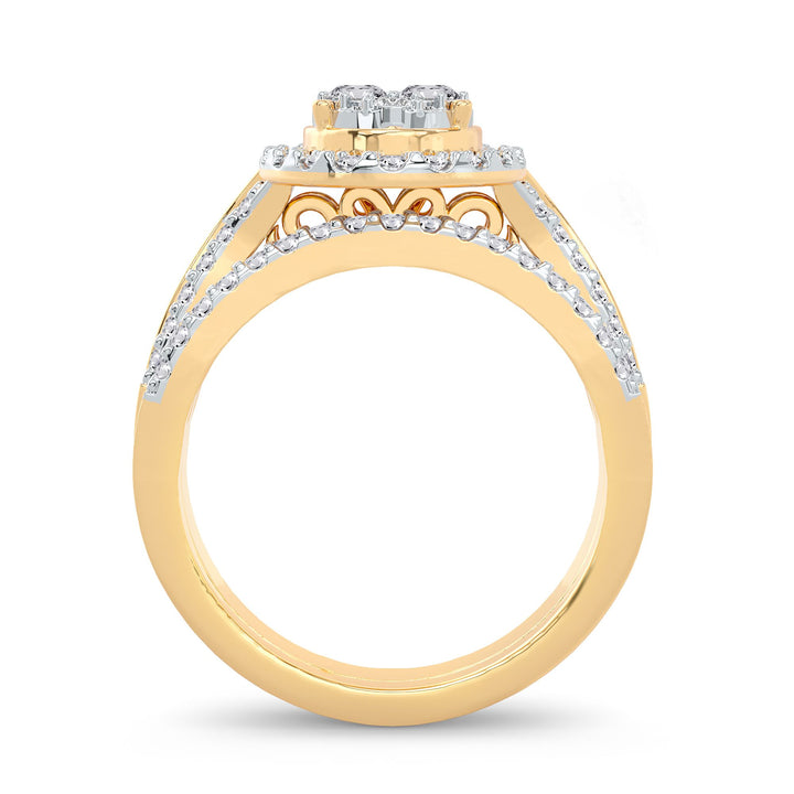 14K 1.00ct Diamond Bridal Ring