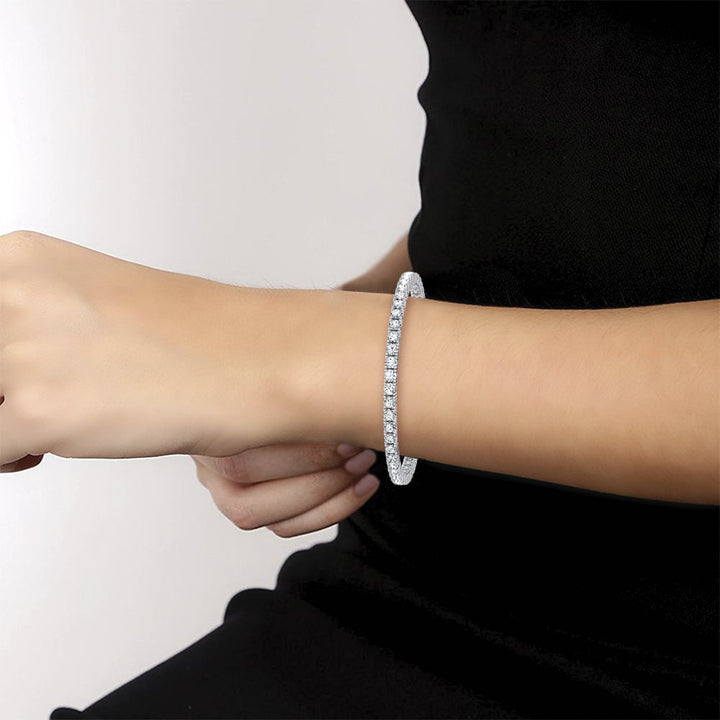 14K 7.04CT Lab Grown DIAMOND BRACELET