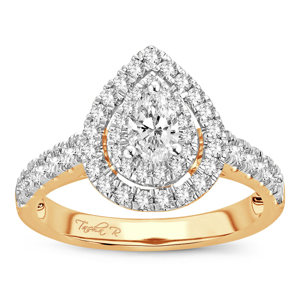 Dazzling 14K 1.00CT Engagement Ring