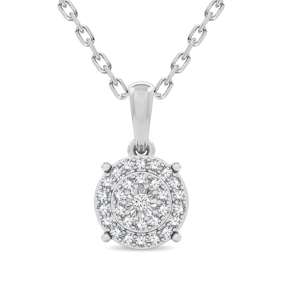 Gorgeous 14K 0.20CT Diamond Pendant