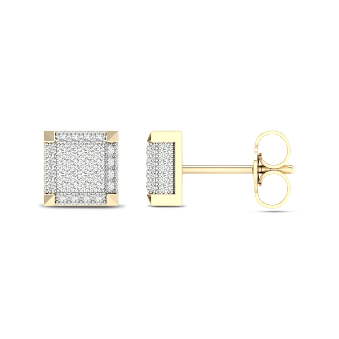 Exquisite 10K 0.33CT Diamond Earring