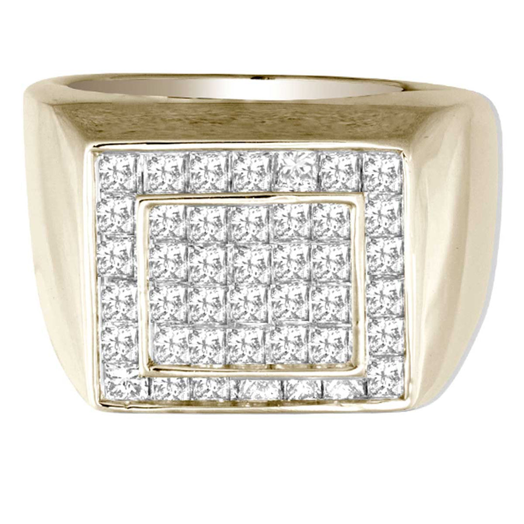 14K 2.50CT Diamond MENS RING