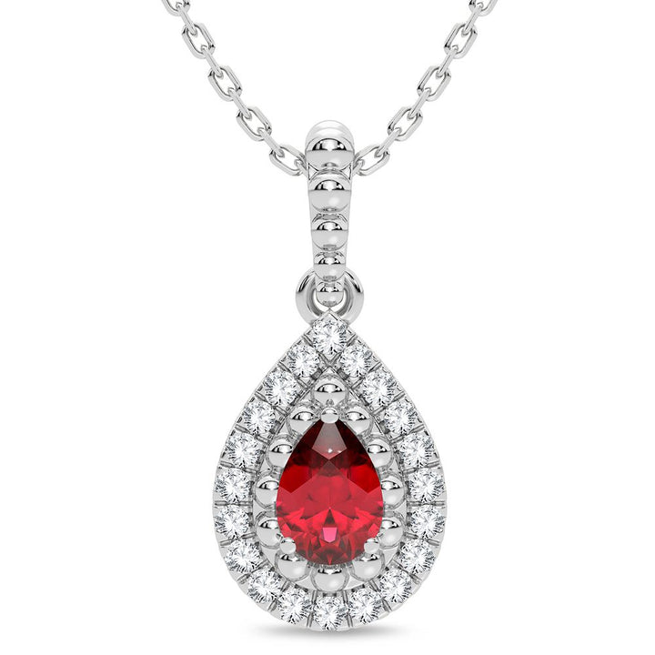 14K 0.10CT Diamond Pendant