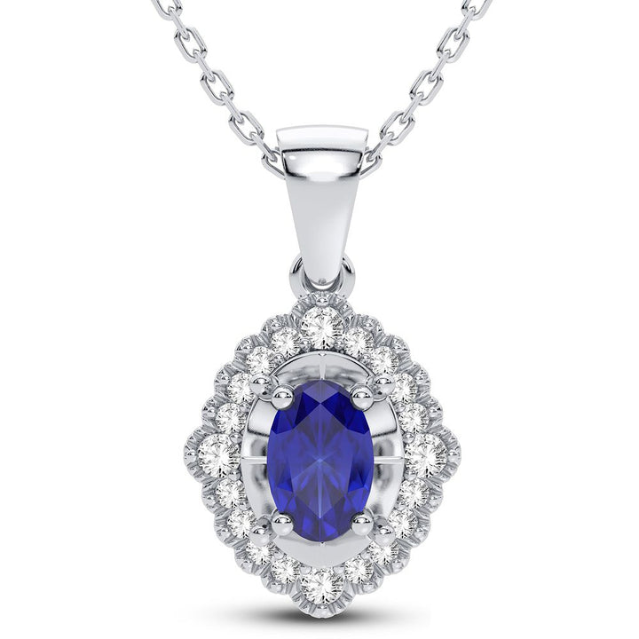 14K 0.12CT Diamond Pendant