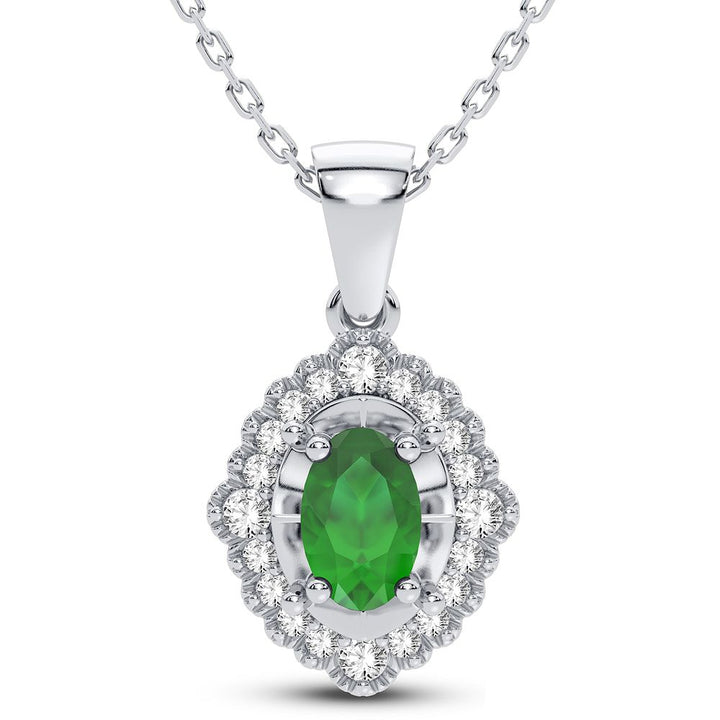 14K 0.12CT Diamond Pendant