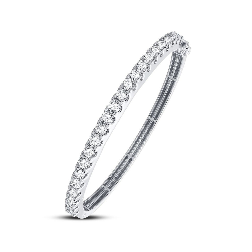 14K 2.50CT Diamond Bangle