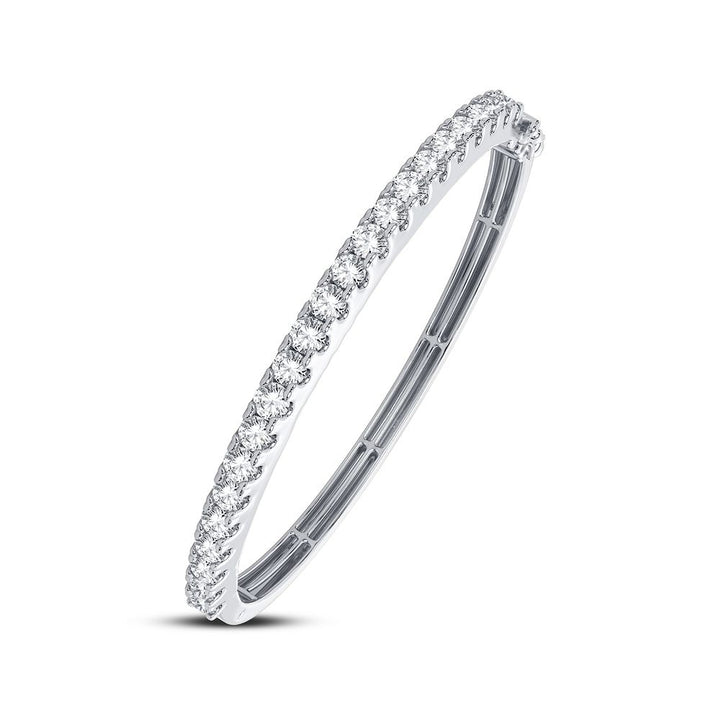 14K 2.50CT Diamond Bangle