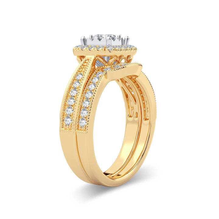 14K 0.75ct Diamond Bridal Ring