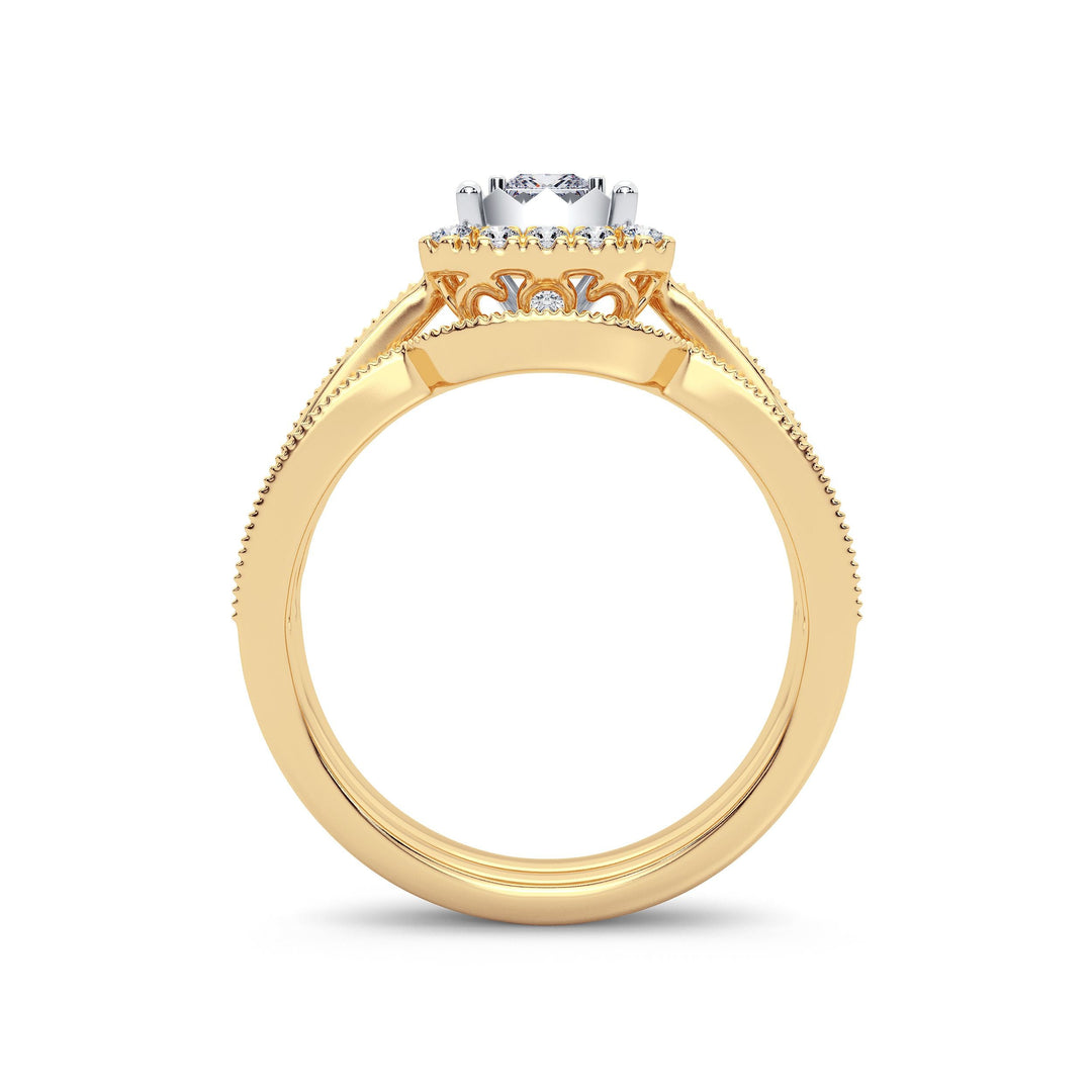 14K 0.75ct Diamond Bridal Ring