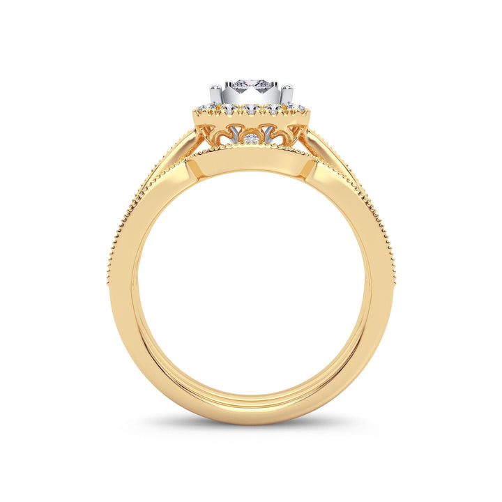 14K 0.75ct Diamond Bridal Ring