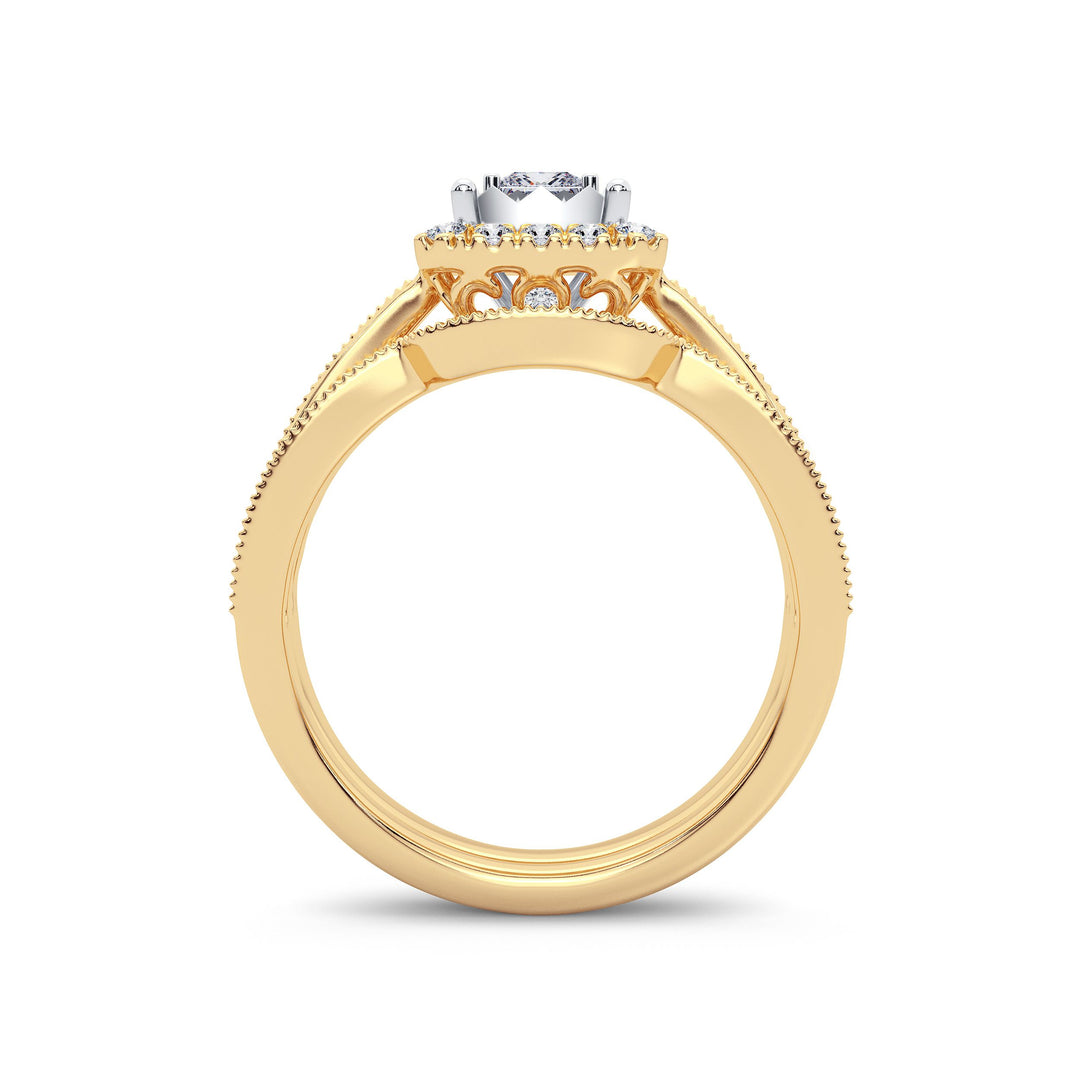 14K 0.75ct Diamond Bridal Ring