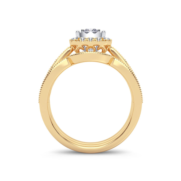 14K 0.75ct Diamond Bridal Ring