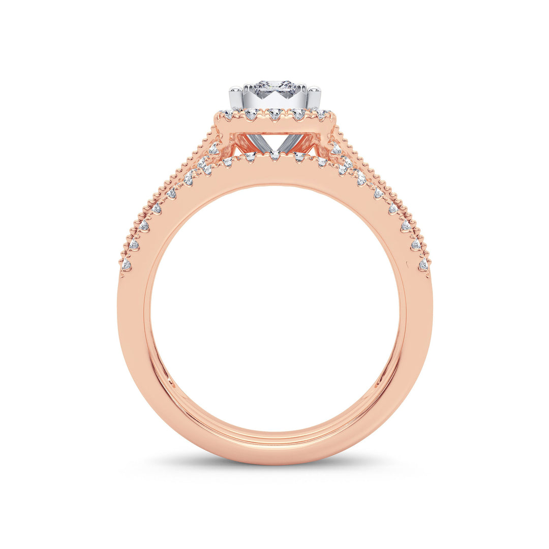 14K 0.75ct Diamond Bridal Ring