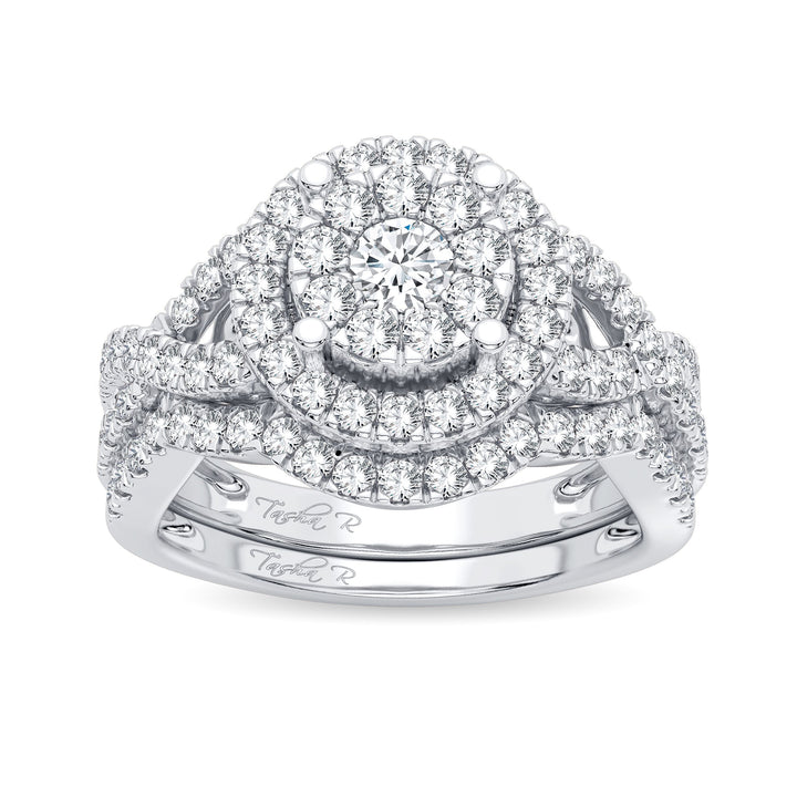 14K 1.00ct Diamond Bridal Ring