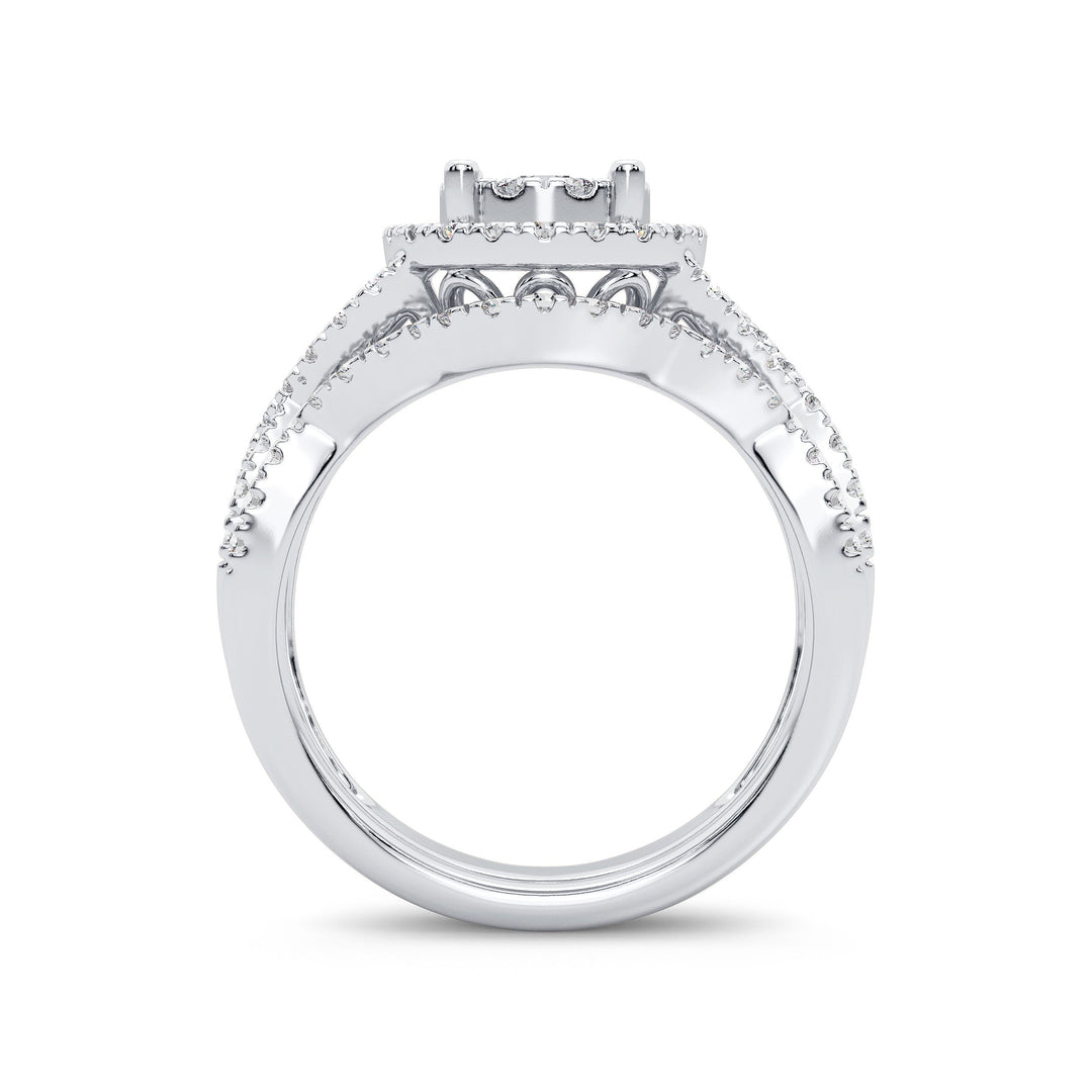 14K 1.00ct Diamond Bridal Ring