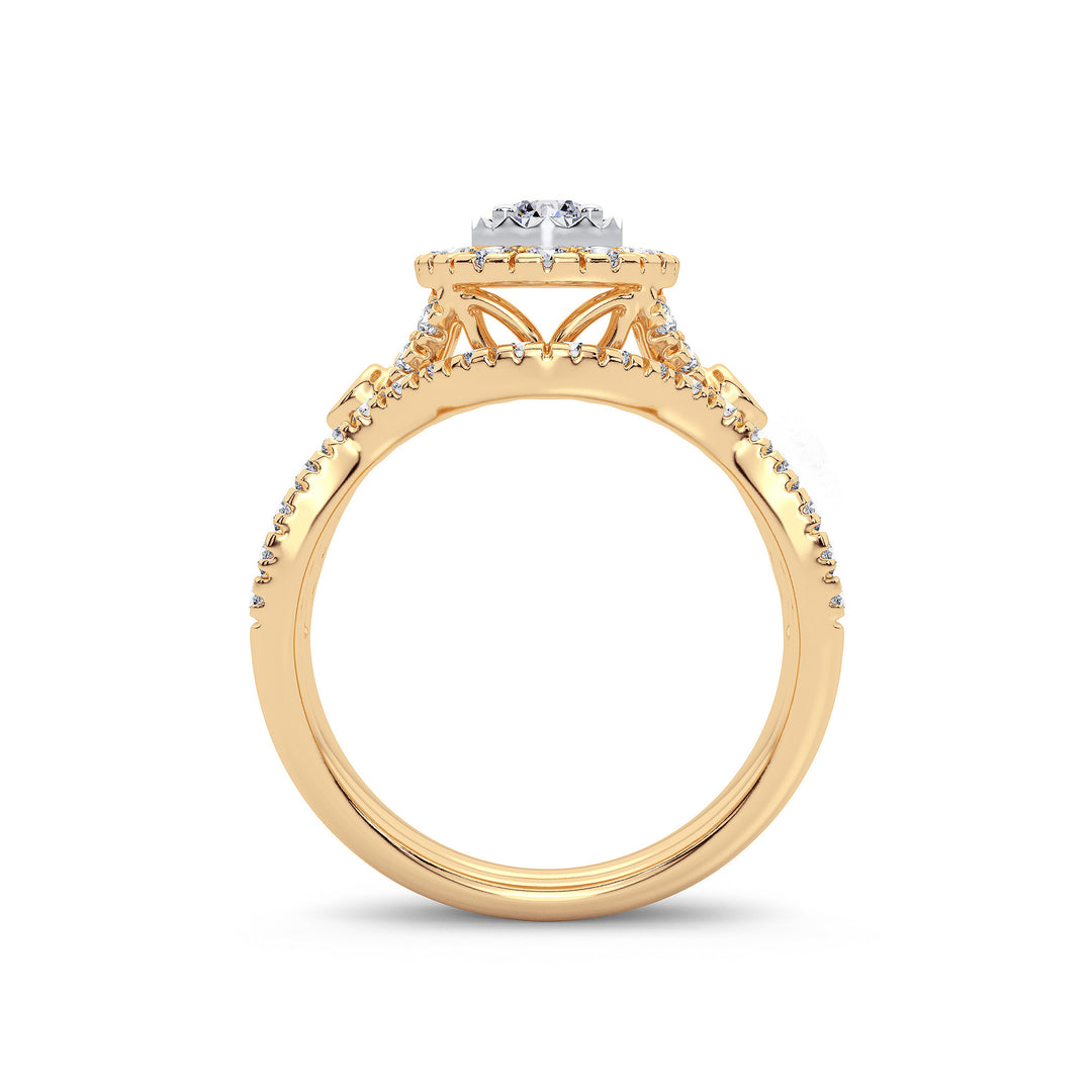 14K 1.00CT Diamond Bridal Ring